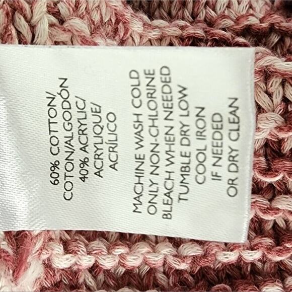 Loft pink heathered crew neck sweater‎ vest Size large - Picture 6 of 6